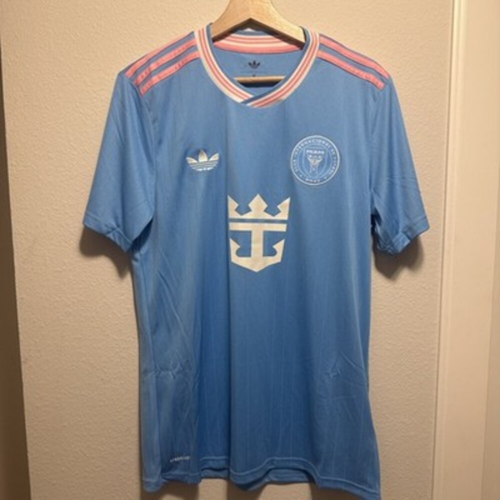 Adidas Inter Miami CF 25/26 Third Messi #10 Men’s Size Medium Jersey 'Semi Blue